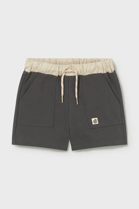 Παιδικό βαμβακερό σορτς Mayoral χρώμα: μαύρο, 1218