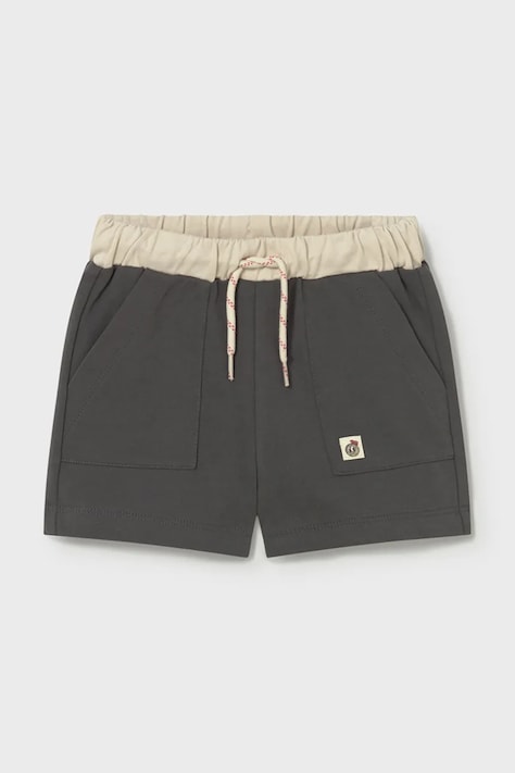 Παιδικό βαμβακερό σορτς Mayoral χρώμα: μαύρο, 1218