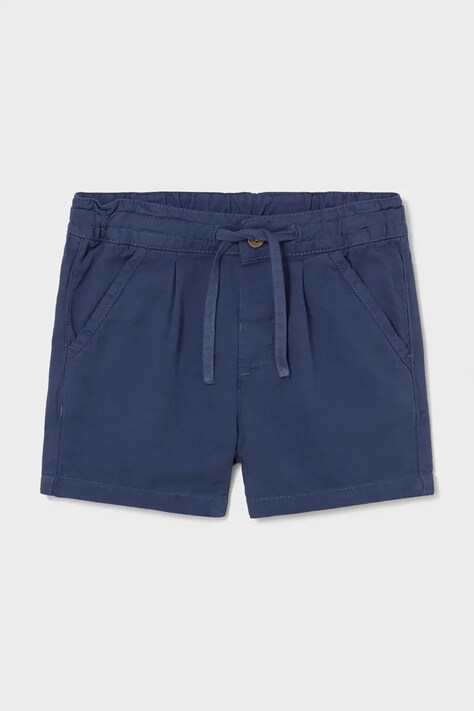 Mayoral szorty z dodatkiem lnu dziecięce kolor niebieski regulowana talia 1220