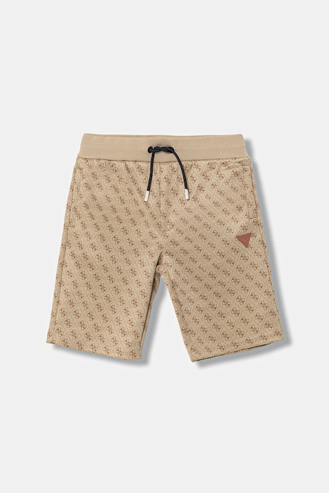 Guess szorty dziecięce kolor beżowy regulowana talia L5RD07 K7122