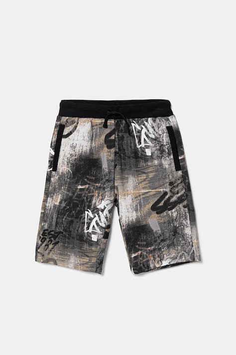 Guess szorty bawełniane dziecięce kolor szary L6RD09 KA6R4