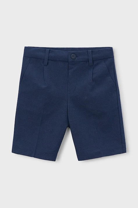 Детски къс панталон с лен Mayoral в тъмносиньо 3201