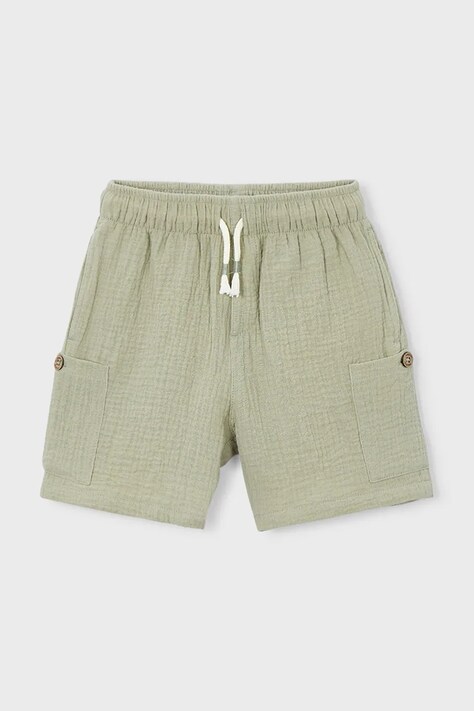 Παιδικό βαμβακερό σορτς Mayoral χρώμα: πράσινο, 3212