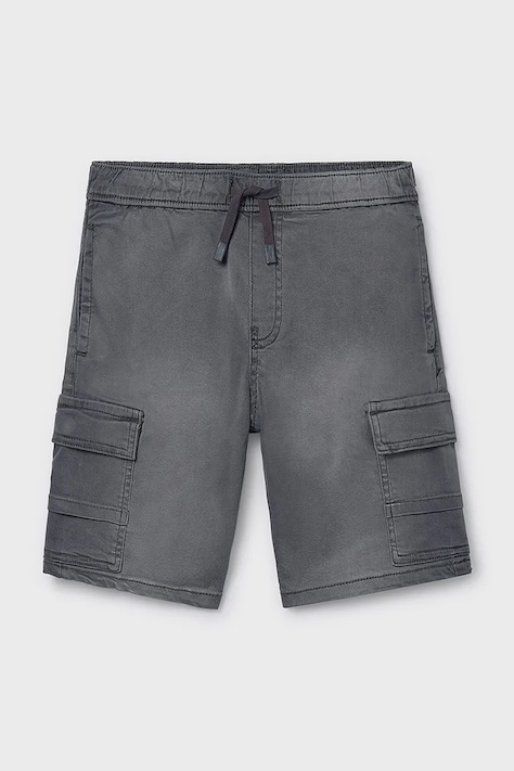 Mayoral gyerek farmer rövidnadrág szürke, állítható derekú, 6218