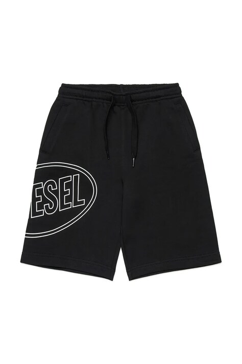 Diesel szorty bawełniane dziecięce PCIRCLE SHORT SHORTS kolor czarny J02676