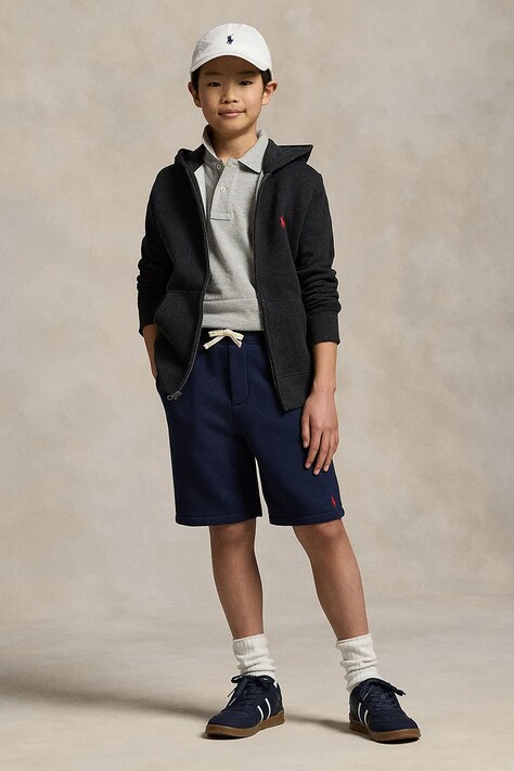 Dječje kratke hlače Polo Ralph Lauren boja: tamno plava, podesivi struk, 323806003006