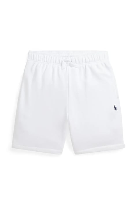 Детски къси панталони Polo Ralph Lauren в бяло с регулируема талия 323964135001