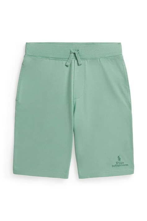 Polo Ralph Lauren szorty bawełniane dziecięce kolor turkusowy regulowana talia 323A12259001