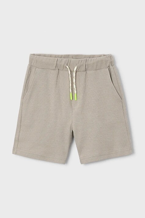Mayoral szorty bawełniane dziecięce Boston by Mayoral kolor zielony regulowana talia 6223