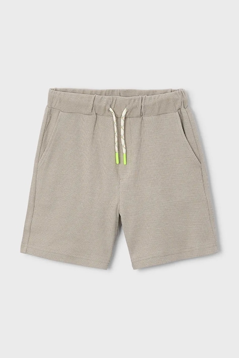 Mayoral szorty bawełniane dziecięce Boston by Mayoral kolor zielony regulowana talia 6223