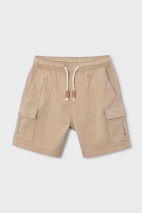 Mayoral szorty dziecięce Boston by Mayoral kolor beżowy regulowana talia 6226