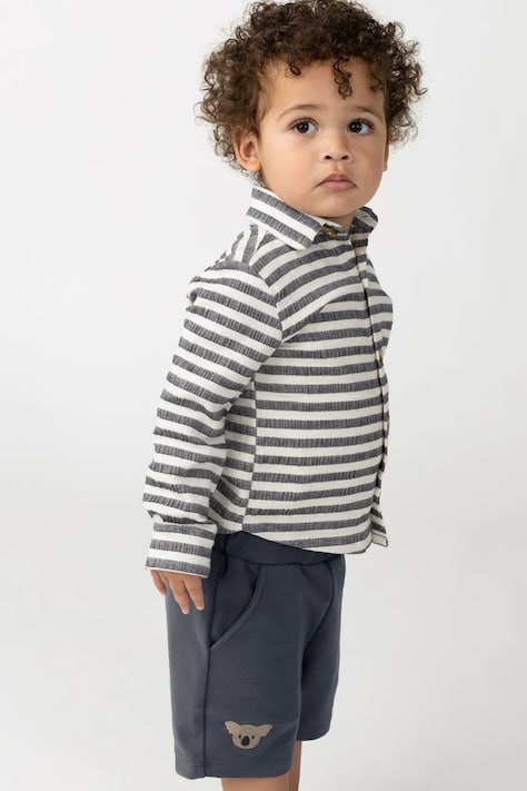 Donsje pantaloni scurți din bumbac pentru copii Ithri Shorts Koala culoarea bleumarin, 4096002