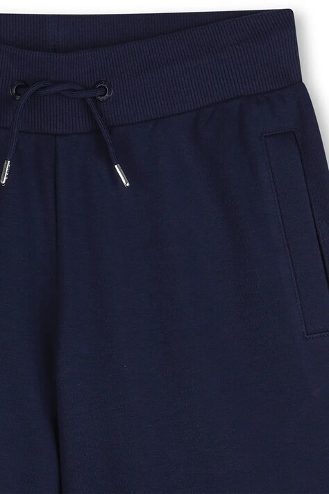 HUGO szorty dziecięce kolor granatowy regulowana talia G01183