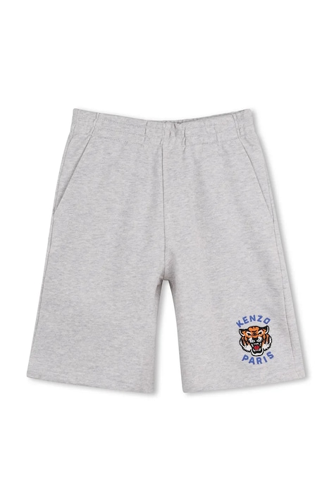 Dětské kraťasy Kenzo Kids šedá barva, K61666