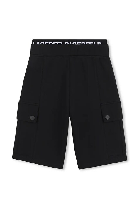 Karl Lagerfeld szorty dziecięce kolor czarny Z31083