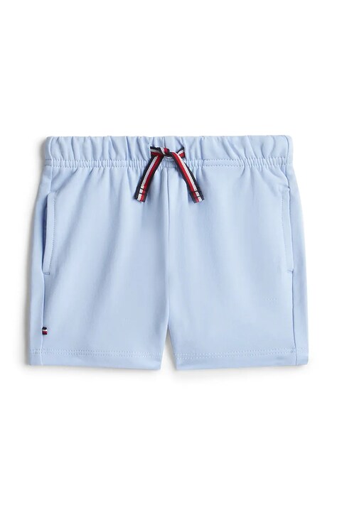 Tommy Hilfiger szorty dresowe dziecięce bawełniane z elastanem niebieskie KN0KN02349