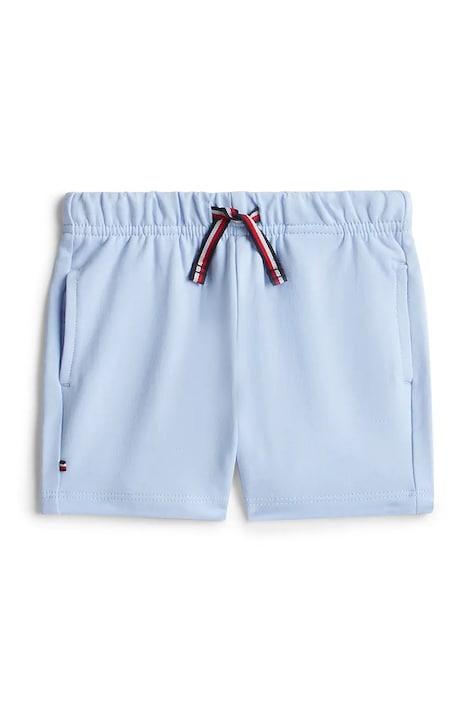 Tommy Hilfiger szorty dresowe dziecięce bawełniane z elastanem niebieskie KN0KN02349