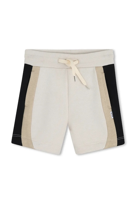 Kratke hlače za dojenčka BOSS bež barva, J52873