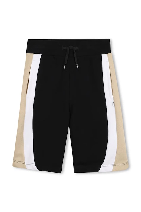 Otroške kratke hlače BOSS črna barva, J52927