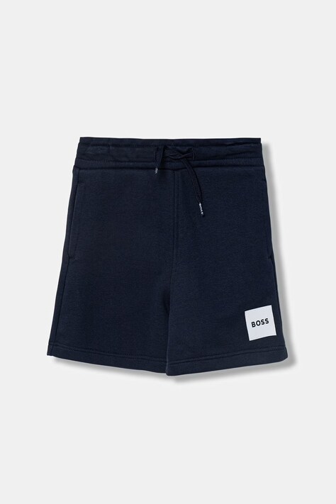 BOSS szorty dziecięce kolor granatowy regulowana talia J52928
