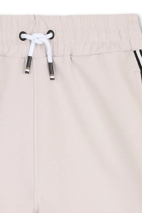 BOSS szorty dziecięce kolor beżowy regulowana talia J52935