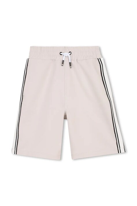 BOSS szorty dziecięce kolor beżowy regulowana talia J52935