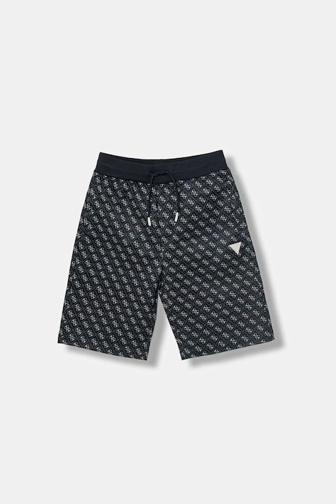 Guess sportske kratke hlače za djecu od pamuka crne spušteni struk L5RD07 K7122