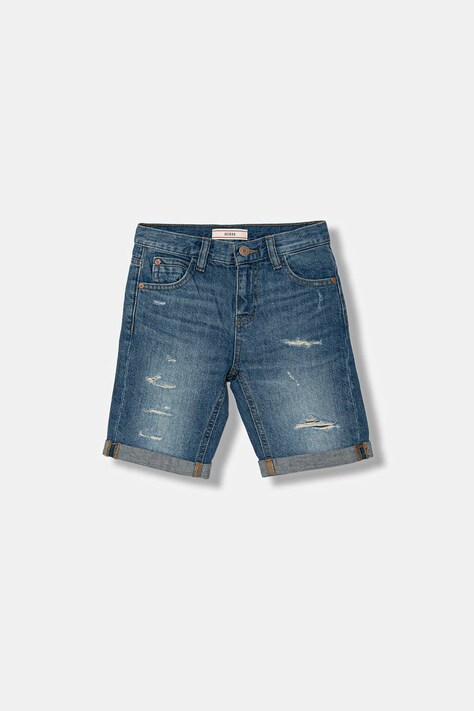 Guess szorty jeansowe dziecięce kolor niebieski L6GD06 D41E0