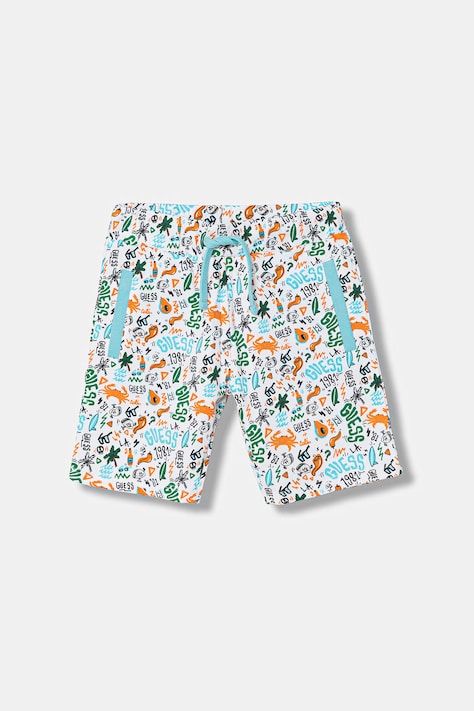 Guess szorty bawełniane dziecięce kolor multicolor N6GD00 KA6R4