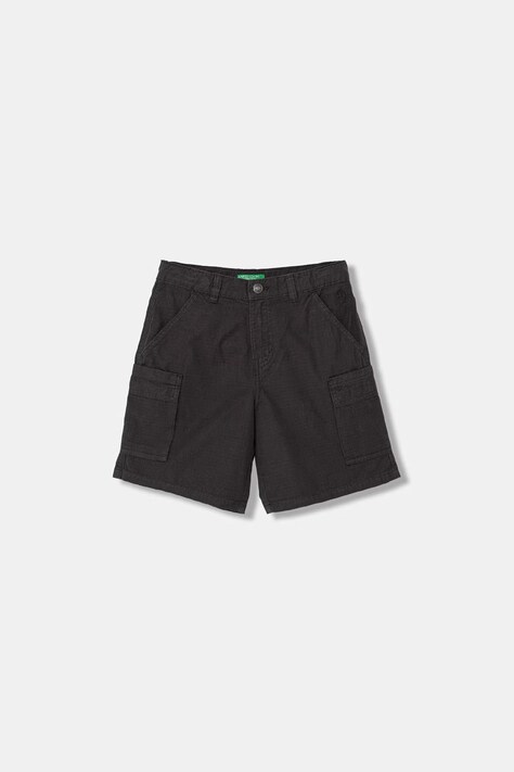 United Colors of Benetton cargo šortky dětské bavlněné šedé regular waist 456SC904V