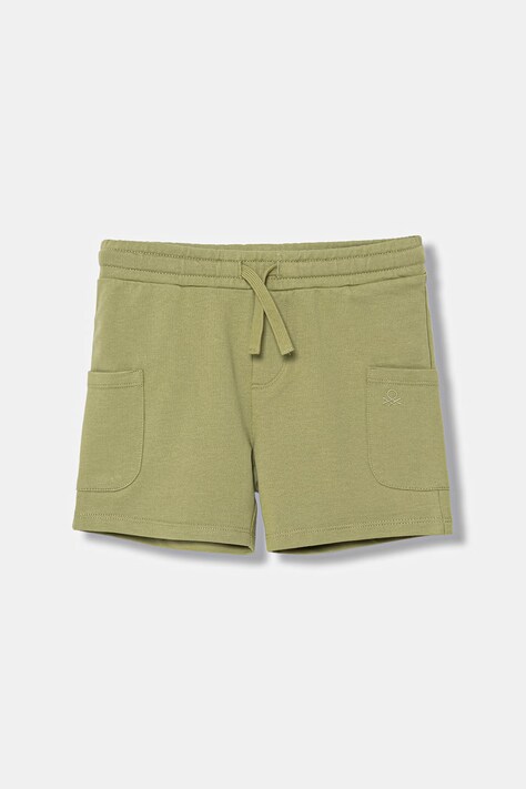 United Colors of Benetton teplákové šortky dětské bavlněné zelené 39DJG901C