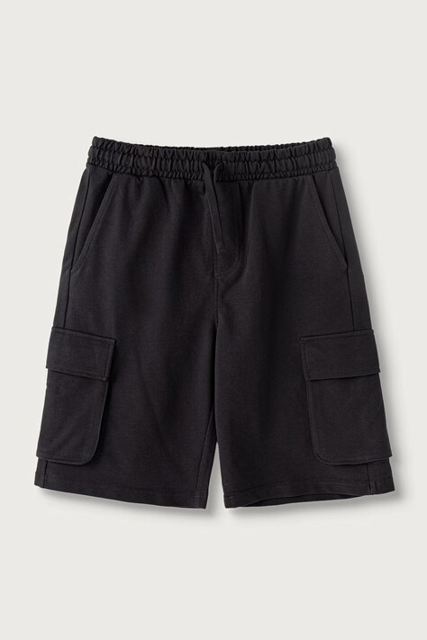 United Colors of Benetton pantaloni scuți cargo pentru copii, din bumbac gri regular waist 39DJC902N
