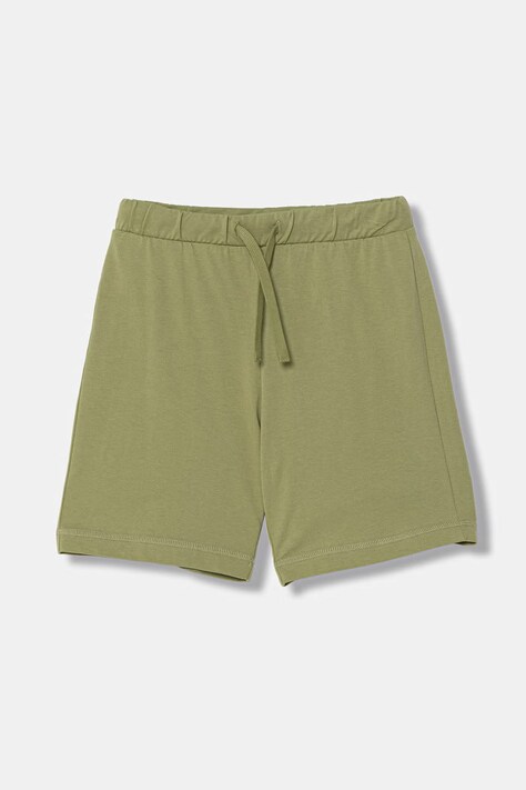 United Colors of Benetton szorty dresowe dziecięce bawełniane zielone 3BL0C903L