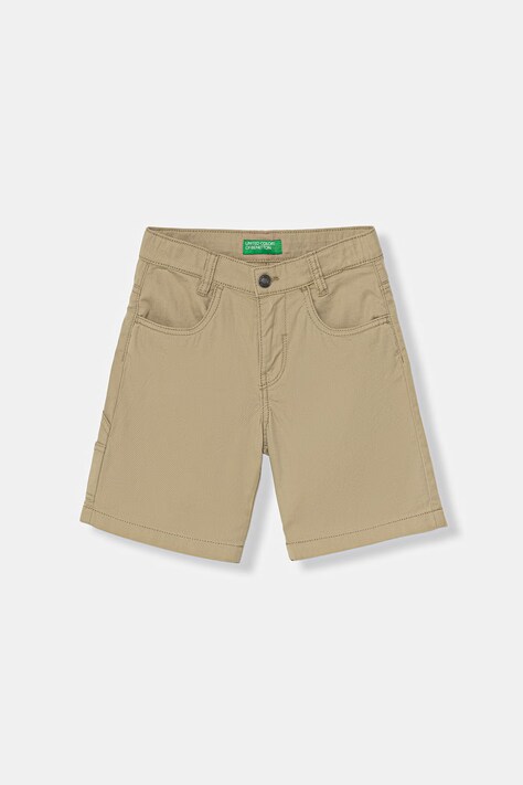 United Colors of Benetton cargo kratke hlače dječje pamučne zelene spušteni struk 47RGC902U