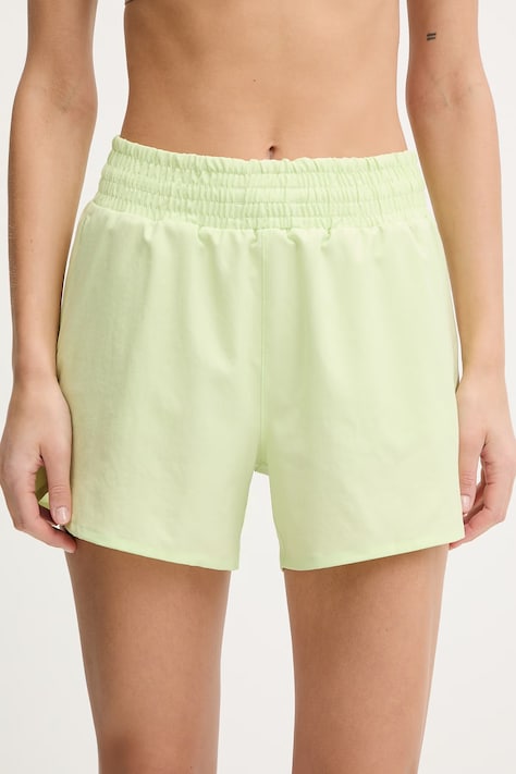 Salomon szorty treningowe SHKout damskie kolor zielony high waist LC2843100