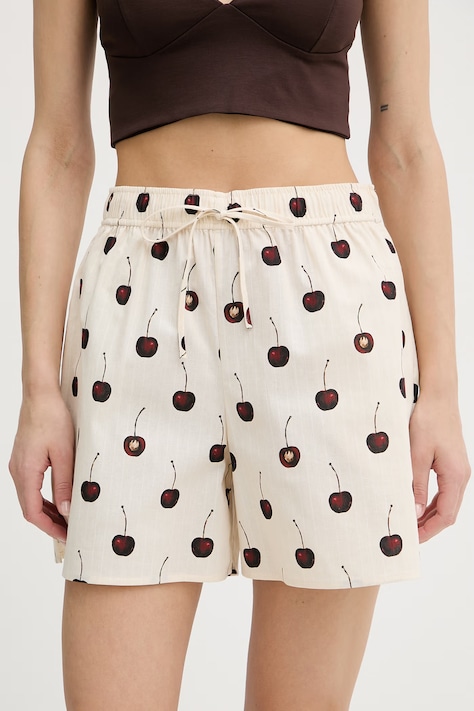 Stine Goya шорти жіночі бавовняні бежеві high waist SG-SS26-P071-2339