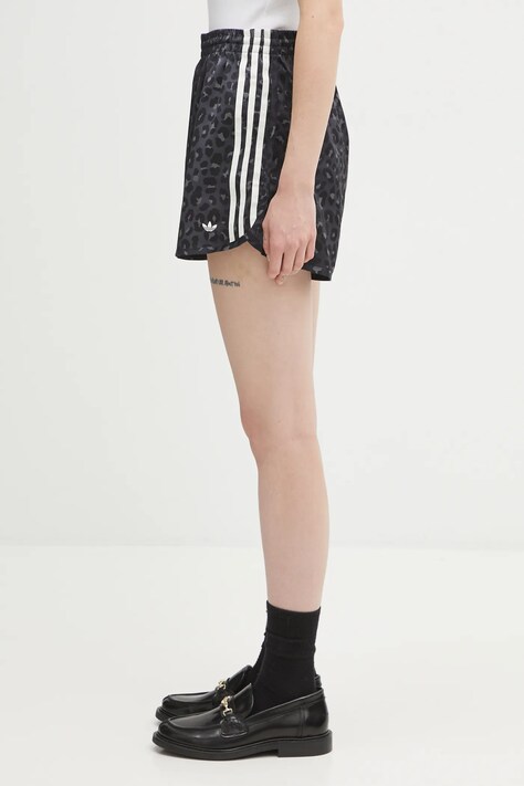adidas Originals szorty Stn Shorts damskie kolor czarny wzorzyste high waist KA2672