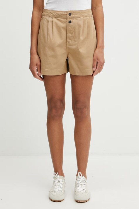 Columbia Acker Rock szorty damskie bawełniane z elastanem beżowe 2157091