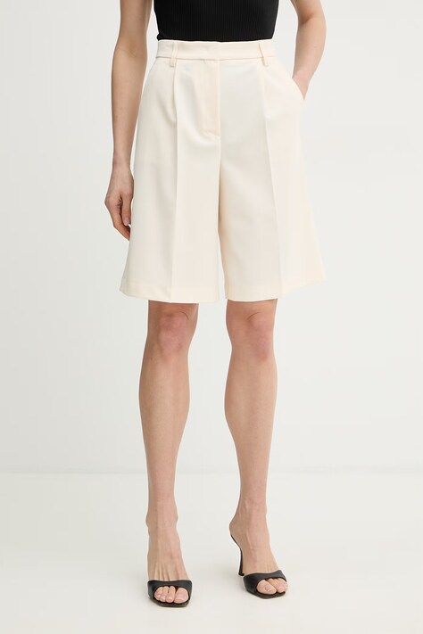 Pinko bermude za žene bež srednje visoki struk 106482 A32G