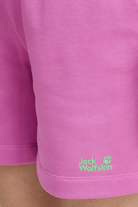 Jack Wolfskin трикотажні шорти жіночі бавовняні Celebrate The Paw — фото 4
