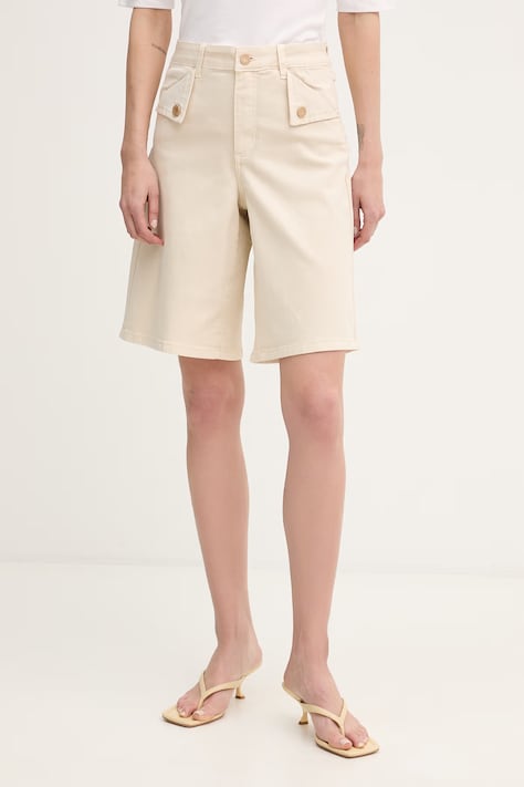 Joseph Ribkoff bermudy damskie beżowe high waist 262913