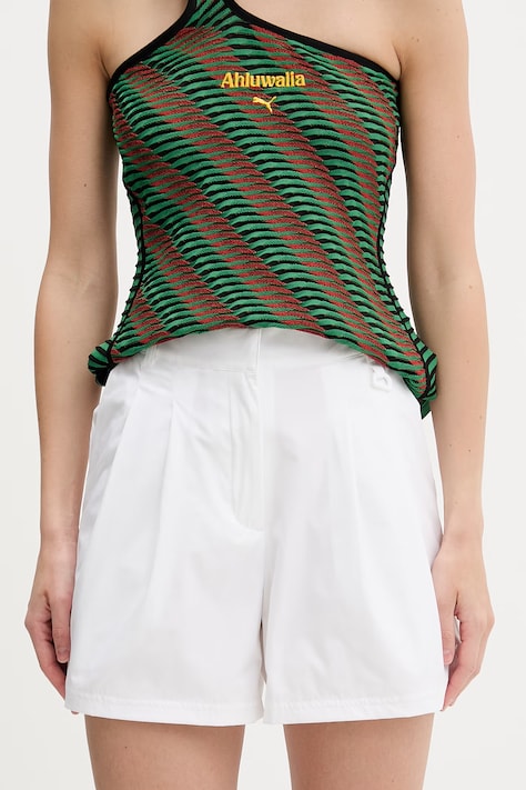 Puma szorty damskie Pumatech sense białe high waist 634575