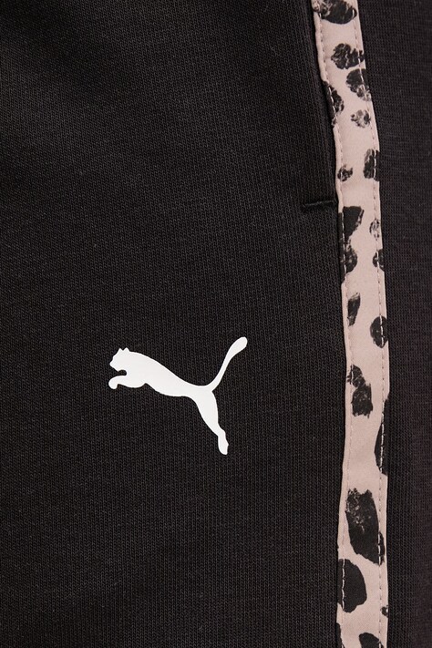 Puma трикотажні шорти жіночі з бавовною Essential graphic animal — SS26-SZD030, чорний — фото 4
