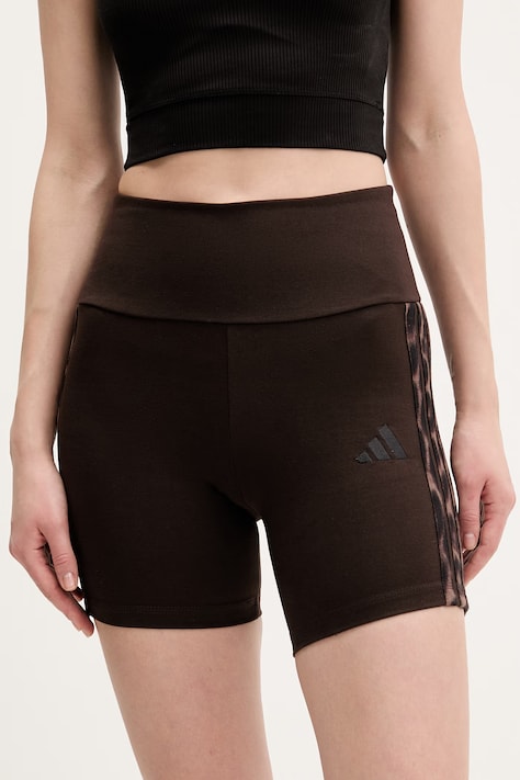 Σορτς adidas χρώμα: καφέ, KA4759