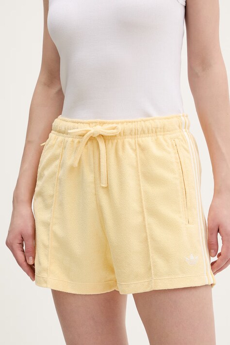 adidas Originals pantaloncini donna colore giallo KD1395