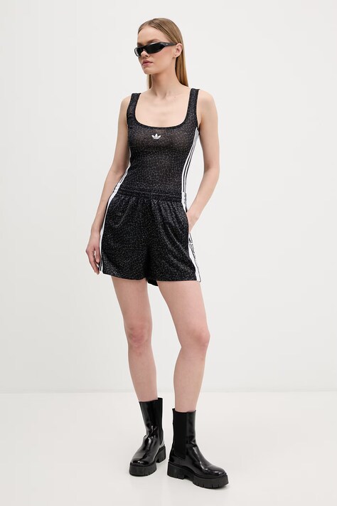 adidas Originals pantaloncini donna colore nero con applicazione KD2837