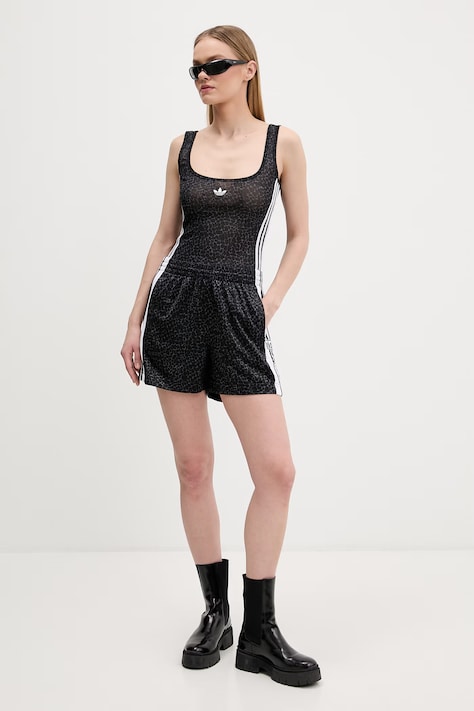 adidas Originals pantaloncini donna colore nero con applicazione KD2837