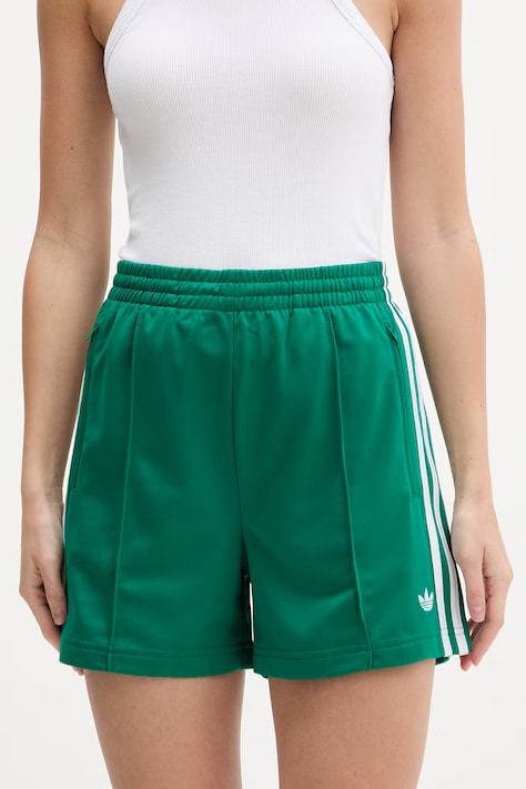 adidas Originals pantaloncini donna colore verde con applicazione KD3668
