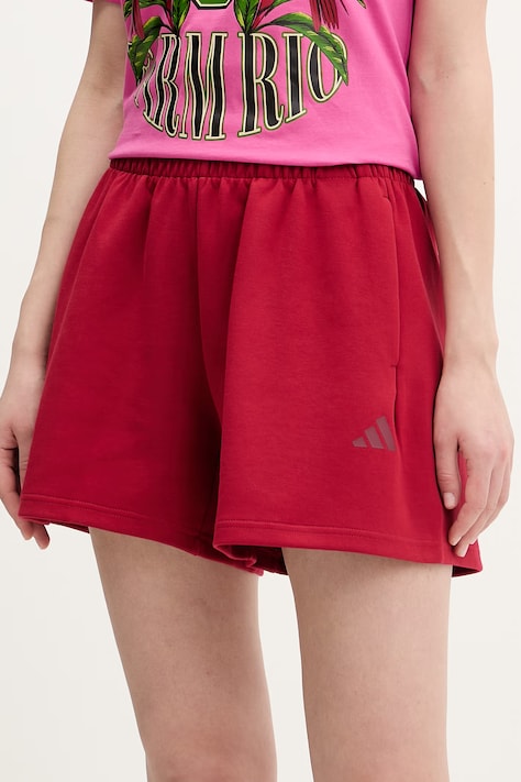 Kratke hlače adidas rdeča barva, KD7707