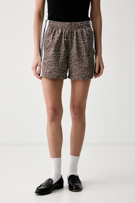 adidas Originals teplákové šortky dámske hnedé high waist KD8821
